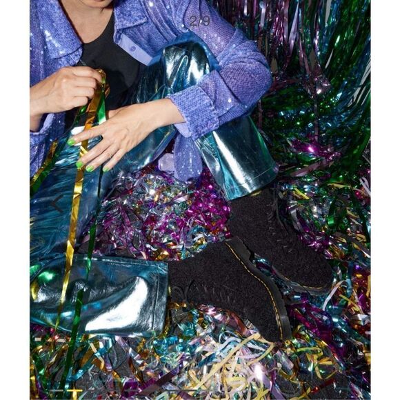 Dr. Martens‎ 1460 PASCAL WOMEN'S FAUX SHEARLING BOOTS Size 7 Black - Picture 3 of 14